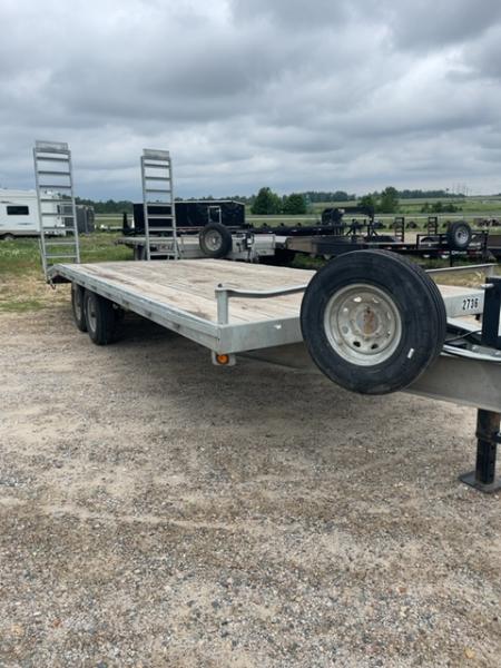 Used 2025 Quality Steel and Aluminum 102x22 Deck Over 8k Axles Equipment Trailer