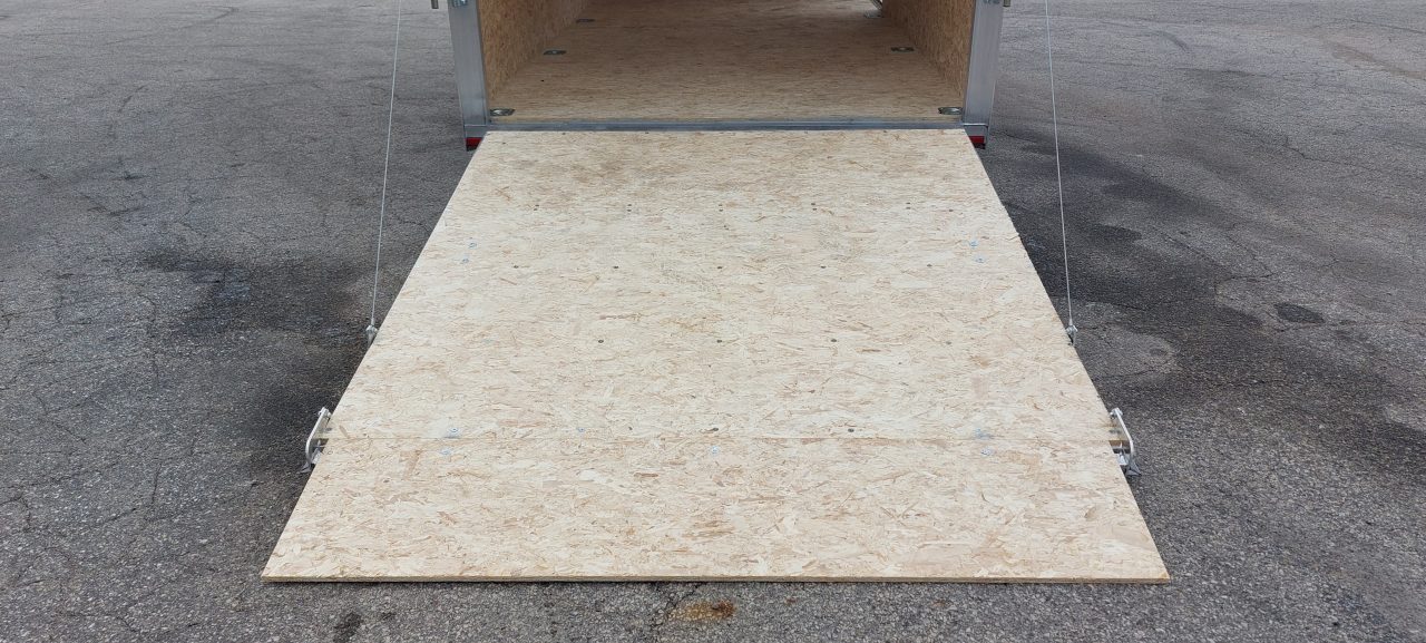 New 7 X 14 LIGHTNING ECO MODEL CARGO ENCLOSED ALL ALUMINUM REAR RAMP DOOR 2026