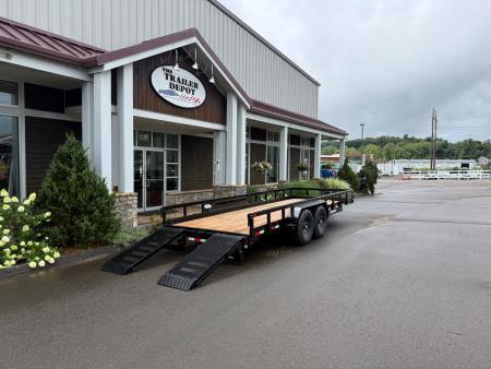 New Sure-Trac 7′ X 20′ OPEN LANDSCAPE/EQUIPMENT TRAILER 14K
