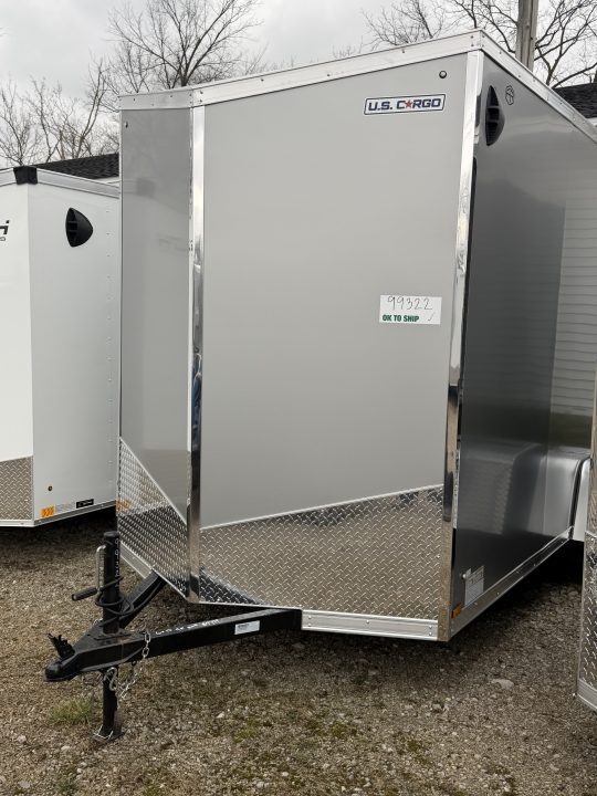 New 2026 US Cargo 6 x 12 Enclosed Trailer Ramp Door with 7FT INTERIOR - Screwless Exterior w/Upgraded Option W/ Light Lid Roofing