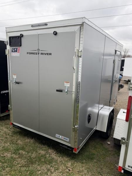 New 2026 US Cargo 6 x 12 Enclosed Trailer Ramp Door with 7FT INTERIOR - Screwless Exterior w/Upgraded Option W/ Light Lid Roofing