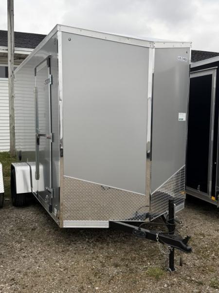 New 2026 US Cargo 6 x 12 Enclosed Trailer Ramp Door with 7FT INTERIOR - Screwless Exterior w/Upgraded Option W/ Light Lid Roofing