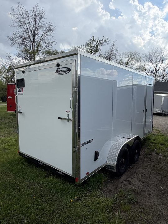 New 2026 FORMULA TRAILERS 7 x 16 Cargo / Enclosed Trailer with 7ft Interior with Ramp Door - UPGRADED MODEL