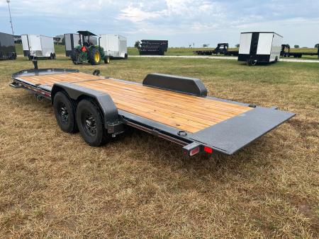 New 2027 Diamond C 82x22 Tandem 15.5K Gravity Tilt w/ 6' Stationary Deck & Toolbox