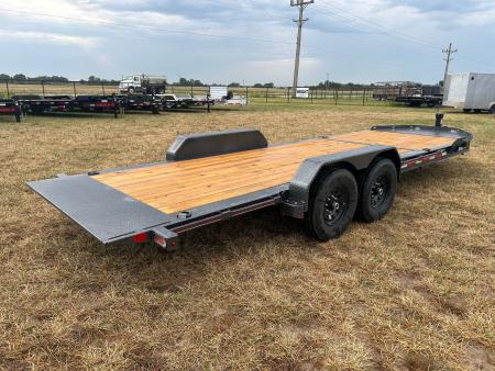 New 2027 Diamond C 82x22 Tandem 15.5K Gravity Tilt w/ 6' Stationary Deck & Toolbox