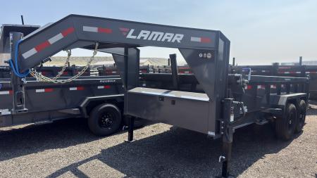 New 2027 Lamar 14' Gooseneck Dump Trailer