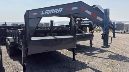New 2027 Lamar 14' Gooseneck Dump Trailer