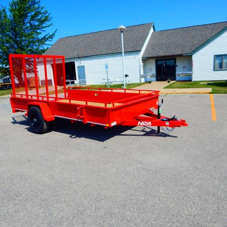 New 2027 Midsota 82 x 12 Nova Solid Side Utility Trailer 5K Utility Trailer