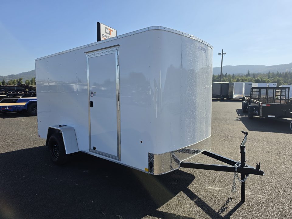 New 2027 Mirage 6x12 EXPO Flat Top Round Front Enclosed Trailer 3K GVWR