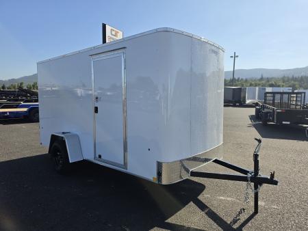 New 2027 Mirage 6x12 EXPO Flat Top Round Front Enclosed Trailer 3K GVWR