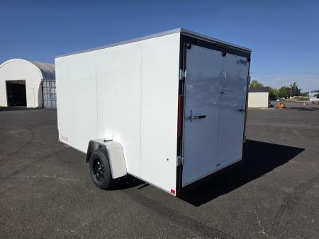New 2027 Mirage 6x12 EXPO Flat Top Round Front Enclosed Trailer 3K GVWR