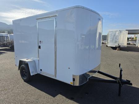 New 2027 Mirage 6x10 EXPO Flat Top Round Front Enclosed Trailer 3K GVWR