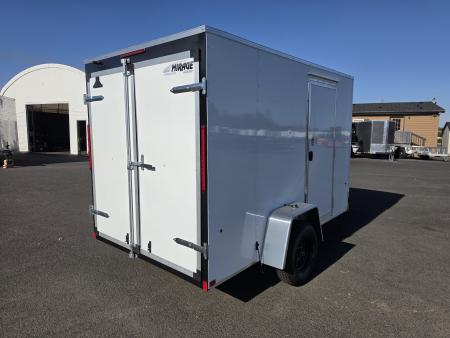 New 2027 Mirage 6x10 EXPO Flat Top Round Front Enclosed Trailer 3K GVWR
