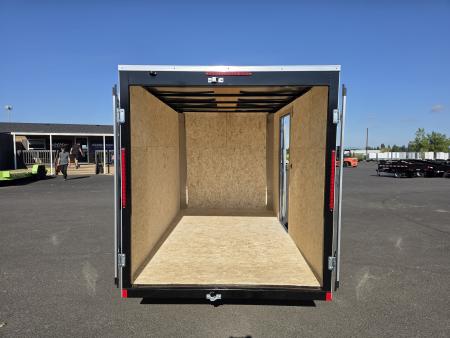 New 2027 Mirage 6x10 EXPO Flat Top Round Front Enclosed Trailer 3K GVWR
