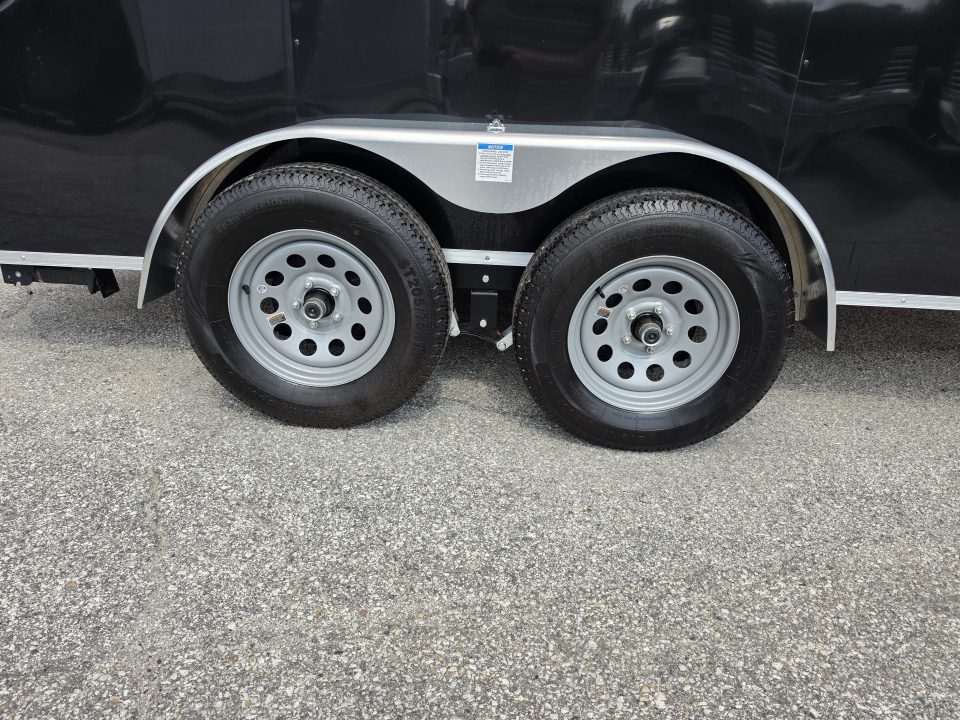 New 7 X 14 LIGHTNING ECO MODEL CARGO ENCLOSED ALL ALUMINUM REAR RAMP DOOR 2026
