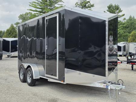 New 7 X 14 LIGHTNING ECO MODEL CARGO ENCLOSED ALL ALUMINUM REAR RAMP DOOR 2026