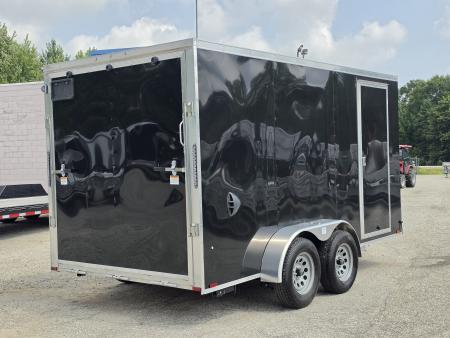 New 7 X 14 LIGHTNING ECO MODEL CARGO ENCLOSED ALL ALUMINUM REAR RAMP DOOR 2026