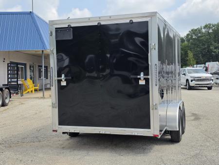 New 7 X 14 LIGHTNING ECO MODEL CARGO ENCLOSED ALL ALUMINUM REAR RAMP DOOR 2026