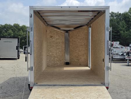 New 7 X 14 LIGHTNING ECO MODEL CARGO ENCLOSED ALL ALUMINUM REAR RAMP DOOR 2026