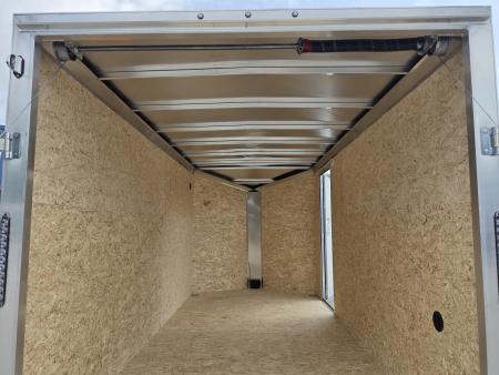 New 7 X 14 LIGHTNING ECO MODEL CARGO ENCLOSED ALL ALUMINUM REAR RAMP DOOR 2026