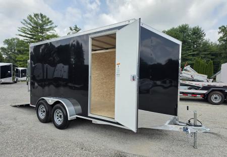 New 7 X 14 LIGHTNING ECO MODEL CARGO ENCLOSED ALL ALUMINUM REAR RAMP DOOR 2026