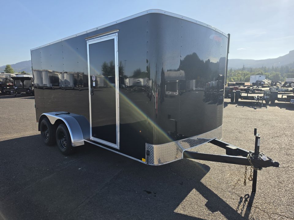 New 2027 Mirage 7x14 EXPO Round Front Flat Top Enclosed Trailer 7K GVWR