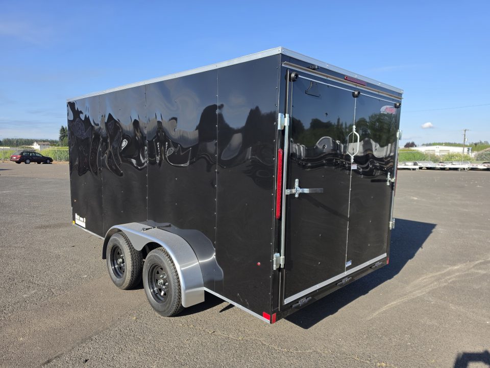 New 2027 Mirage 7x14 EXPO Round Front Flat Top Enclosed Trailer 7K GVWR
