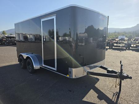 New 2027 Mirage 7x14 EXPO Round Front Flat Top Enclosed Trailer 7K GVWR