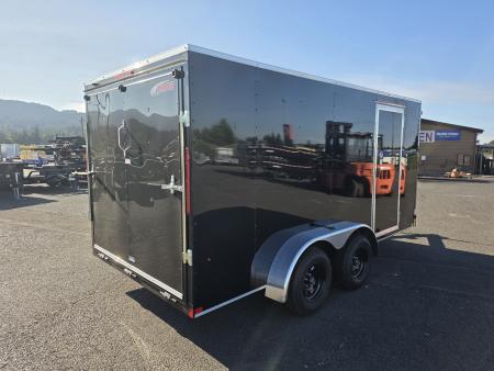 New 2027 Mirage 7x14 EXPO Round Front Flat Top Enclosed Trailer 7K GVWR