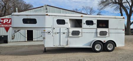 Used 1991 Trails West 3-Horse Slant Horse Trailer