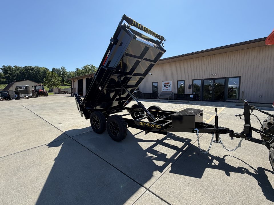 New **SPECIAL OFFER** 2026 Griffin Trailers GT 5X10 Low Profile Dump Trailer W/ BLACK ALUMINUM WHEELS - 7000# GVWR
