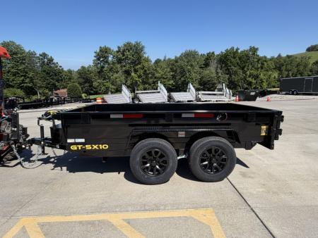 New **SPECIAL OFFER** 2026 Griffin Trailers GT 5X10 Low Profile Dump Trailer W/ BLACK ALUMINUM WHEELS - 7000# GVWR