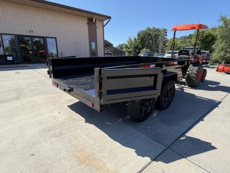New **SPECIAL OFFER** 2026 Griffin Trailers GT 5X10 Low Profile Dump Trailer W/ BLACK ALUMINUM WHEELS - 7000# GVWR