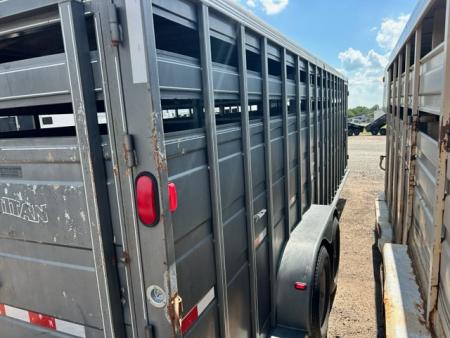 Used 2007 Titan Trailer 6'8 x 24' Stock Trailer