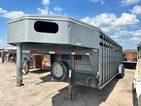 Used 2007 Titan Trailer 6'8 x 24' Stock Trailer