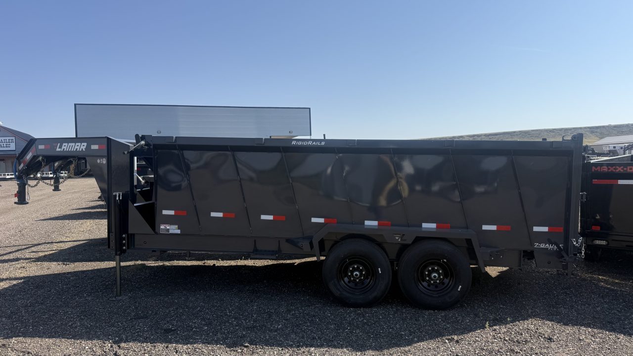 New 2027 Lamar 16' Gooseneck Dump Trailer