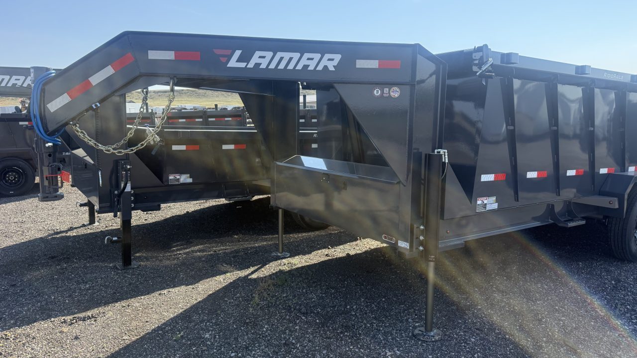 New 2027 Lamar 16' Gooseneck Dump Trailer