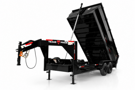 New 2026 Texas Pride Trailers 7x16x4 Gooseneck Dump Trailer