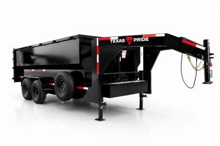 New 2026 Texas Pride Trailers 7x16x4 Gooseneck Dump Trailer