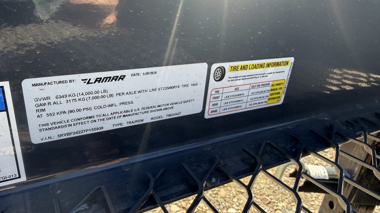 New 2027 Lamar Trailers TRAILER Deckover Trailer