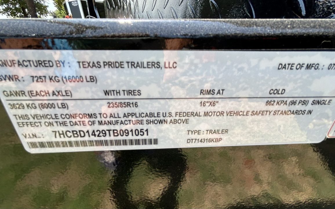 New 2026 Texas Pride Trailers 7x14x3 Tandem Axle Dump Trailer-UPGRADES!!