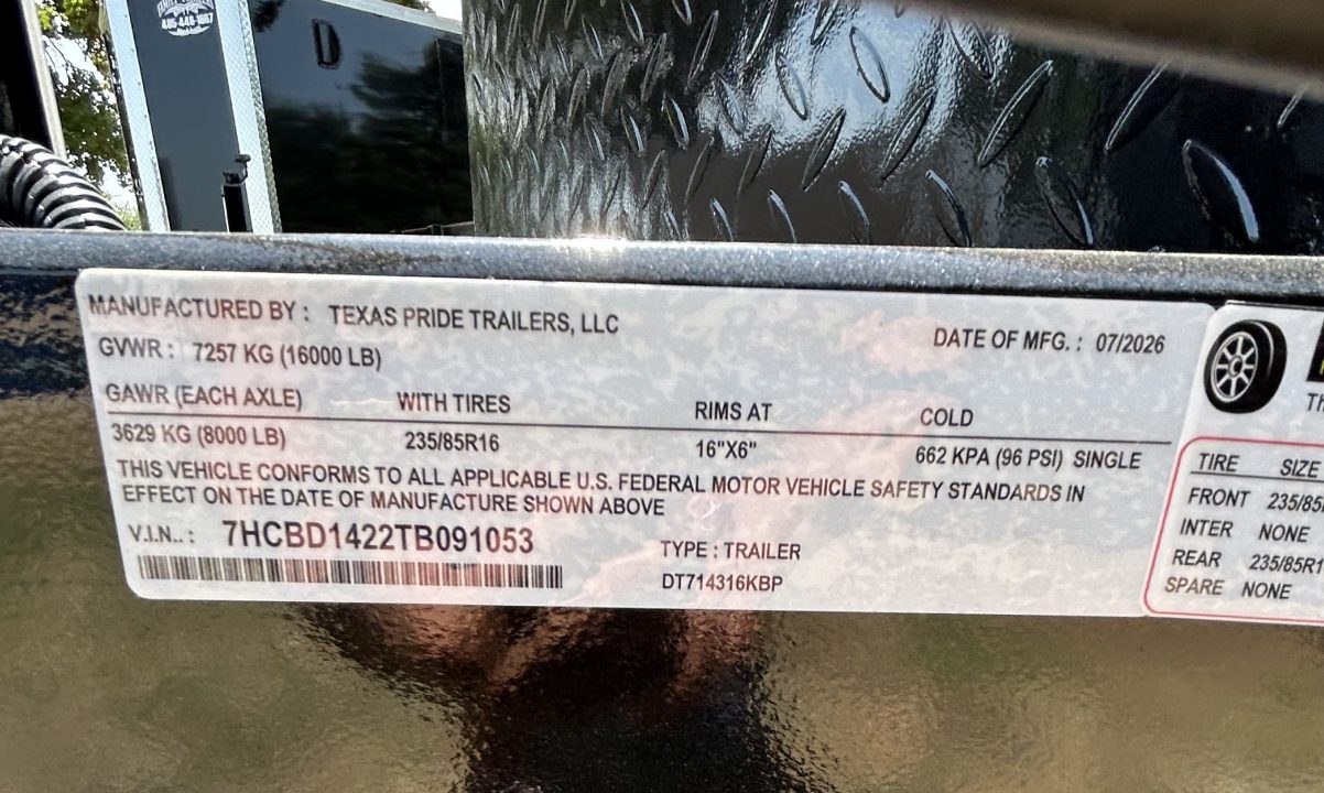 New 2026 Texas Pride Trailers 7x14x3 Tandem Axle Dump Trailer-UPGRADES!!!