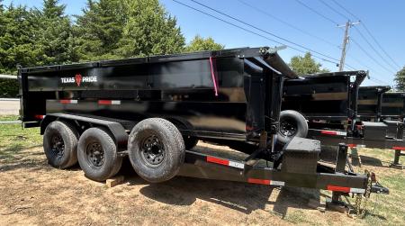New 2026 Texas Pride Trailers 7x14x3 Tandem Axle Dump Trailer-UPGRADES!!!
