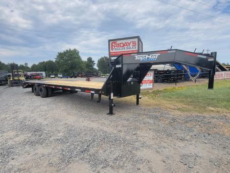 New 2026 Top Hat Trailers GN240 LO PROFILE 25'+5' x 102  Equipment Trailer