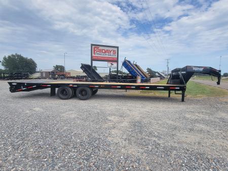 New 2026 Top Hat Trailers GN240 LO PROFILE 25'+5' x 102" Equipment Trailer