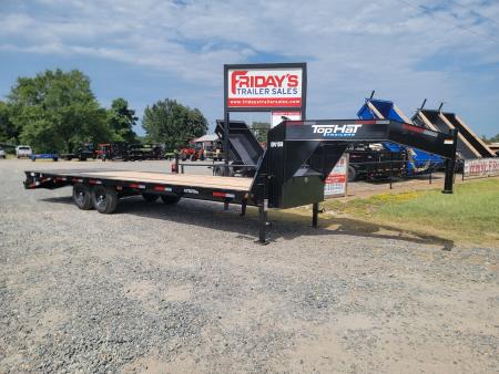 New 2026 Top Hat Trailers GN159 LO PROFILE Flatbed 20'+5' x 102  Equipment Trailer