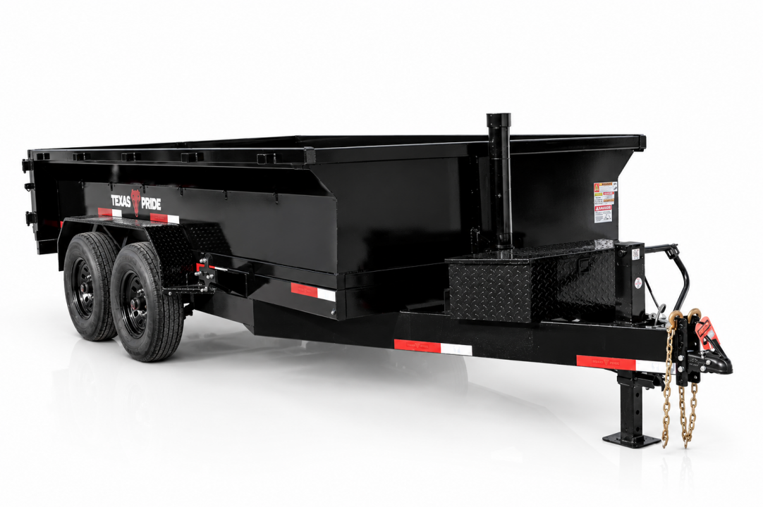 New 2026 Texas Pride Trailers 7x14x2 Bumper Pull Dump Trailer