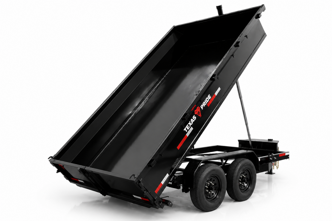 New 2026 Texas Pride Trailers 7x14x2 Bumper Pull Dump Trailer