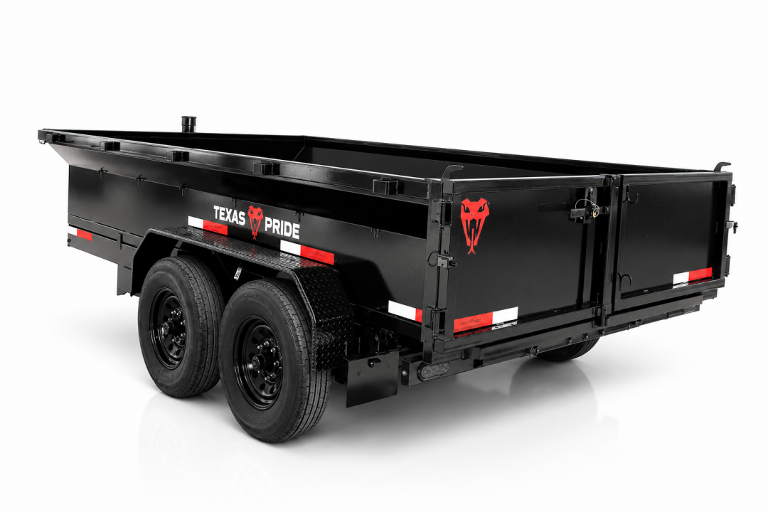 New 2026 Texas Pride Trailers 7x14x2 Bumper Pull Dump Trailer