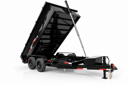 New 2026 Texas Pride Trailers 7x14x2 Bumper Pull Dump Trailer